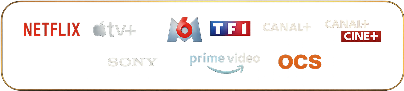 Platforms: Netflix, Apple TV+, Sony, M6, TF1, Canal+, Prime Video, OCS, CANAL+ CINE+.
